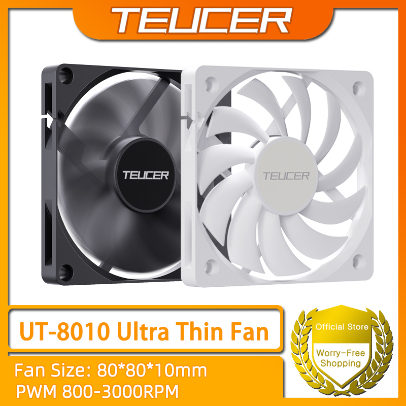 Esports Gaming Fan - TEUCER UT-8010 Ultra-thin Chassis Fan 80x10mm