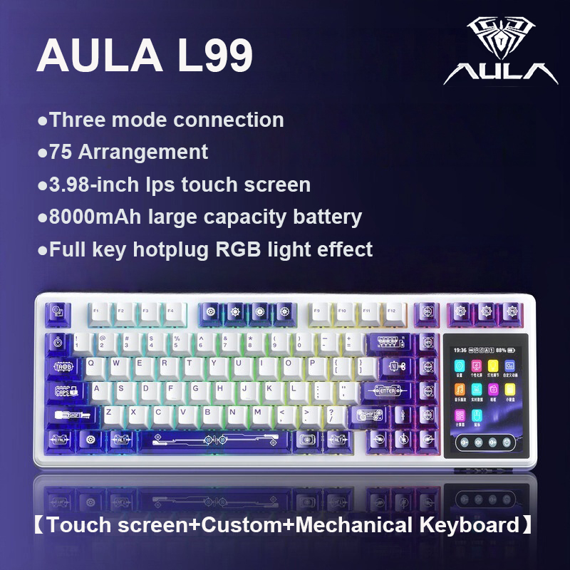 Elgato Stream Deck - AULA L99 Intelligent Screen Mechanical Keyboard