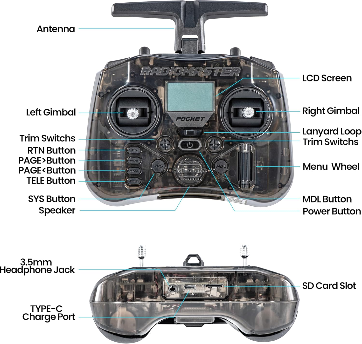 RadioMaster POCKET P16 2.4G Ra - Controller Analog Stick 评论和价格