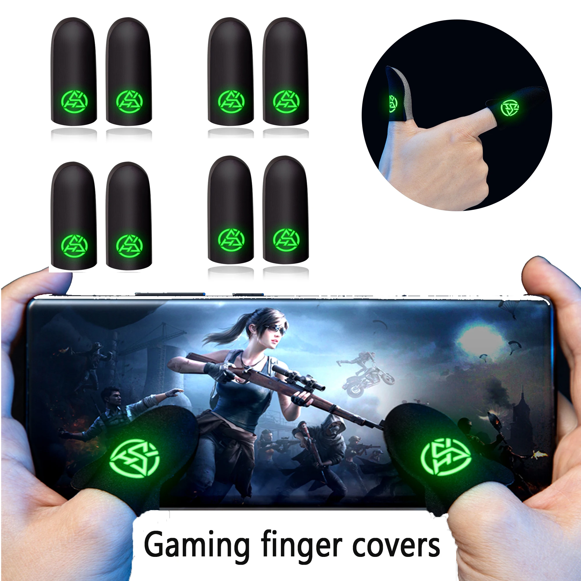 6Pcs Mobile Game Fingertip Glo - Esports Gaming Gloves 评论和价格