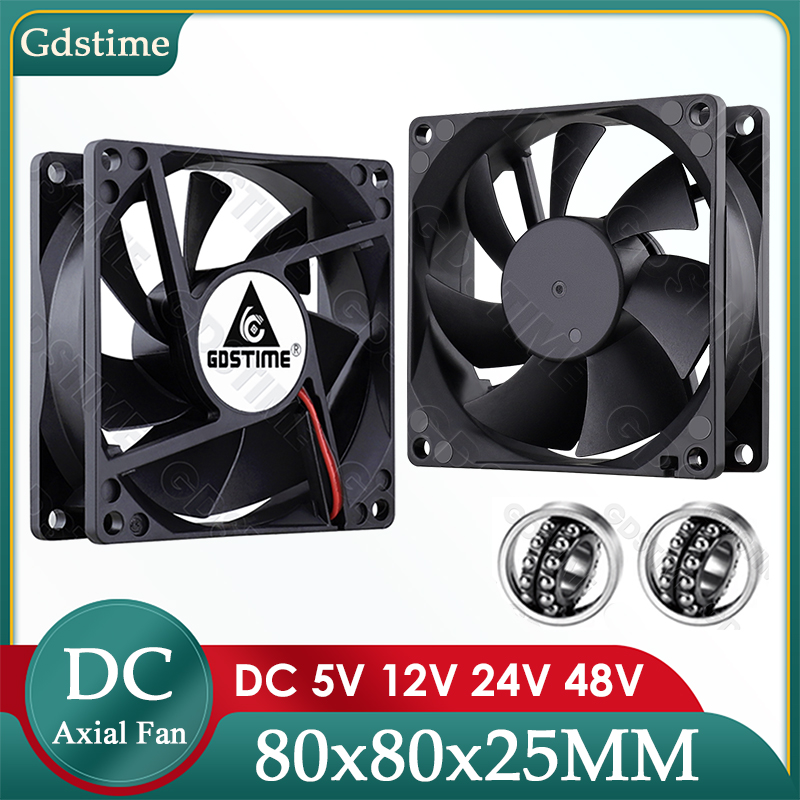 Gdstime DC 5V 12V 24V Fan 80mm - Esports Gaming Fan 评论和价格